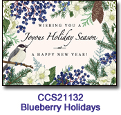Blueberry Holidays Charity Select Holiday Card